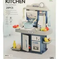 Игровой набор" Кухня" 22 предмета, вода из крана, 46 см