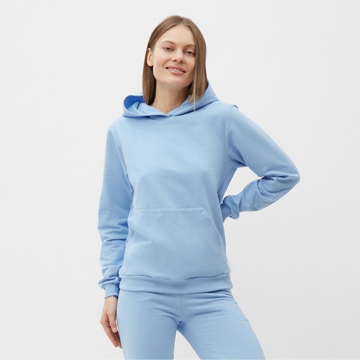 Комплект женский (фуфайка/брюки) НАЧЁС, цвет голубой, размер 48 Комплект женский (фуфайка/брюки) НАЧЁС, цвет голубой, размер 48