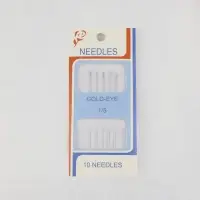 Иглы швейные для бисера, d=0.55 мм, 5.5 см, 5 шт.