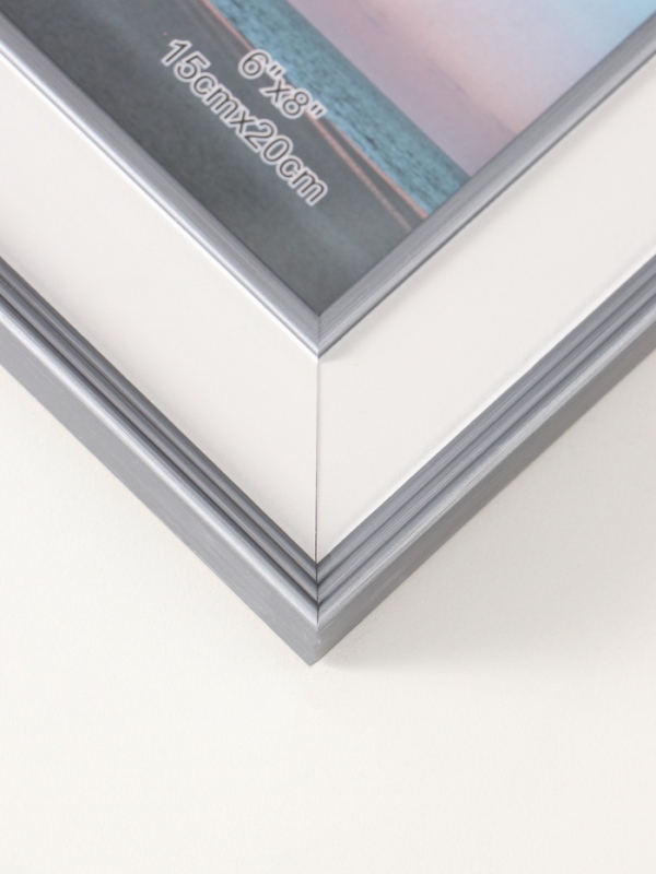 Фоторамка пластик 15х20 см "Романтизм" серая 2,5х21,2х26,2 см