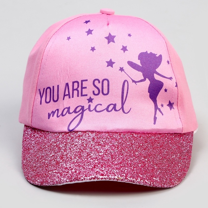 Кепка детская для девочки You're so magical, цвет розовый, р-р. 52-54 Кепка детская для девочки You're so magical, цвет розовый, р-р. 52-54