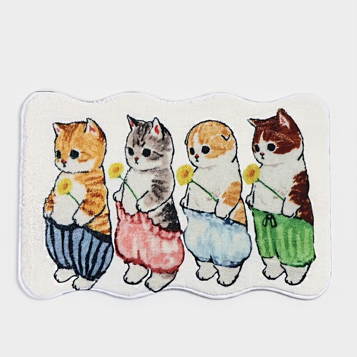 Коврик для дома Доляна &laquo;Котята&raquo;, для детей, 39,5&times;60,5 см