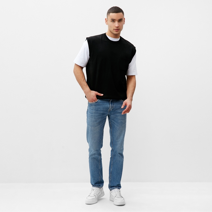 Жилет MINAKU: Knitwear collection цвет черный, размер 48