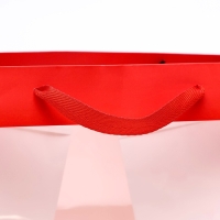 Пакет крафт с квадратным дном и окном, 25 х 25 х 25 см, красный Пакет крафт с квадратным дном и окном, 25 х 25 х 25 см, красный