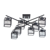 Люстра "Куб" 8х60Вт Е27 Чёрный 61,5х61,5,х27см Люстра "Куб" 8х60Вт Е27 Чёрный 61,5х61,5,х27см