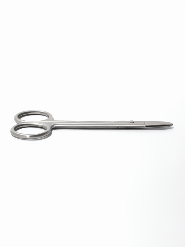 Ножницы педикюр прямые 8*20мм/11,8*5см серебр зип пакет QF