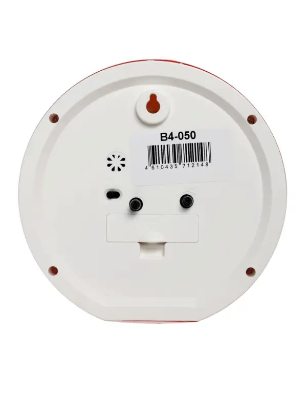 Будильник "Веселые гномы", плавный ход, d=15см, красный