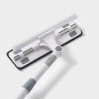 Щётка для окон Raccon, фиксатор, стальная телескопическая ручка 65(105) см, водосгон 28,5 см, насадка из микрофибры 28,5&times;8,5 см