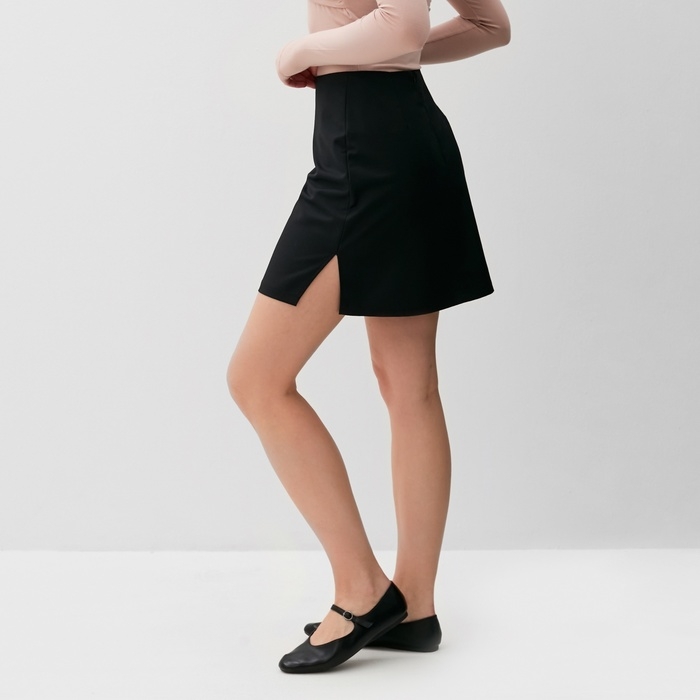 Юбка женская MINAKU: Casual Collection цвет черный, р-р 48