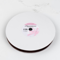 Лента бархатная, 15 мм, 18±1 м, коричневая №119 Лента бархатная, 15 мм, 18±1 м, коричневая №119