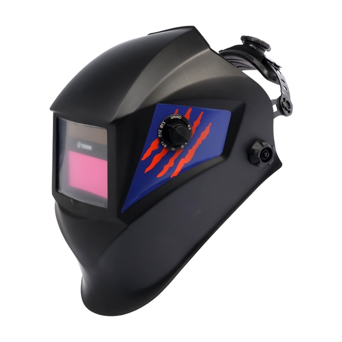 Маска сварщика ТУНДРА ПРОФИ Ф5, матовая, хамелеон, 93х43 мм, DIN 9-13, внешняя регулировка Маска сварщика ТУНДРА ПРОФИ Ф5, матовая, хамелеон, 93х43 мм, DIN 9-13, внешняя регулировка