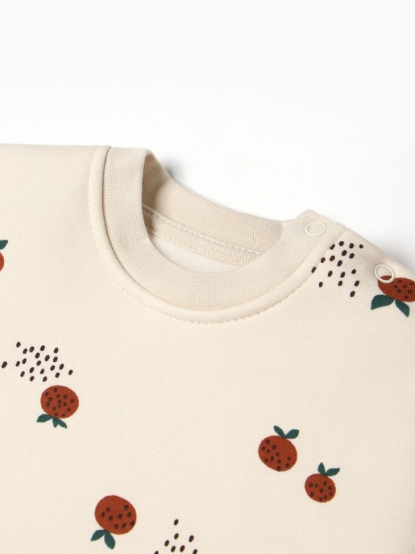 Толстовка Крошка Я Oranges р. 86-92, молочный Толстовка Крошка Я Oranges р. 86-92, молочный