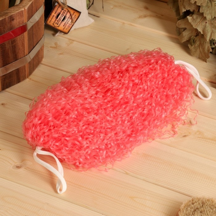 Мочалка банная большая &laquo;Бублик&raquo;, 32 см, МИКС