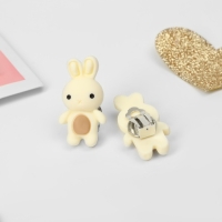 Клипсы детские &laquo;Выбражулька&raquo; зайка, цвет бежево-коричневый