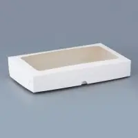Коробка складная под белая, 26 х 15 х 4 см