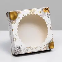 Коробка &laquo;Золотой Новый год&raquo; 11.5&times;11.5&times;3.2 см