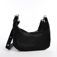 Сумка-багет "Саломея" на молнии, цвет чёрный Сумка-багет "Саломея" на молнии, цвет чёрный