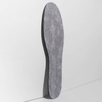 Стельки для обуви, утеплённые, универсальные, фольгированные, р-р RU до 47 (р-р Пр-ля до 45), 29,5 см, пара, цвет серый