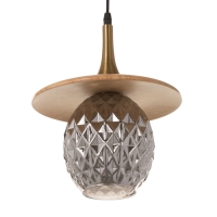 Светильник BayerLux ЭКО "Кен" 1х40Вт Е27 черный/коричневый 23х23х100см