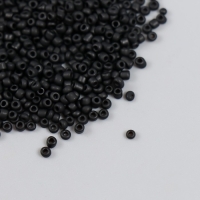 Бисер "Астра" 11/0, 20 гр (M49черный/непрозр.матовый) Бисер "Астра" 11/0, 20 гр (M49черный/непрозр.матовый)