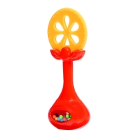 Набор погремушек с прорезывателем для зубов &laquo;Фруктики. Апельсин&raquo;, 4 шт