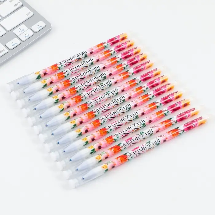 Ручка пиши-стирай, синяя паста, гелевая, 0.5 мм с колпачком &laquo;С 8 Марта&raquo;