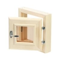 Окно, 30&times;30см, двойное стекло ЛИПА, бронза