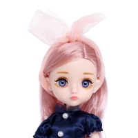 Кукла модная шарнирная "София" в платье, МИКС в ПАКЕТЕ