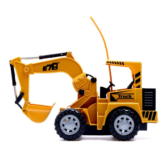Экскаватор радиоуправляемый &laquo;Строитель&raquo;, подвижный ковш, работает от аккумулятора
