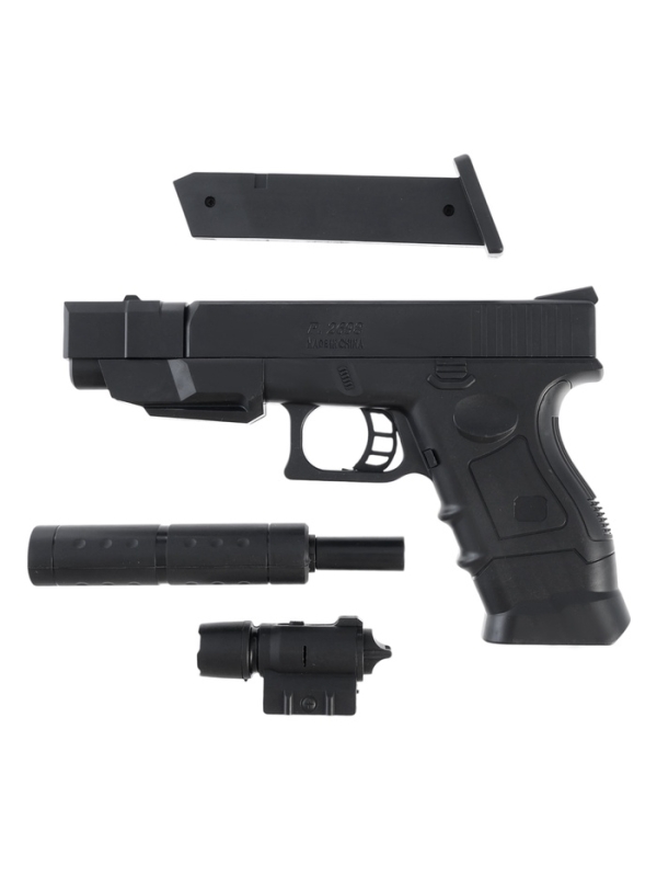 Пистолет "Торпеда 2.0" с лазером и глушителем