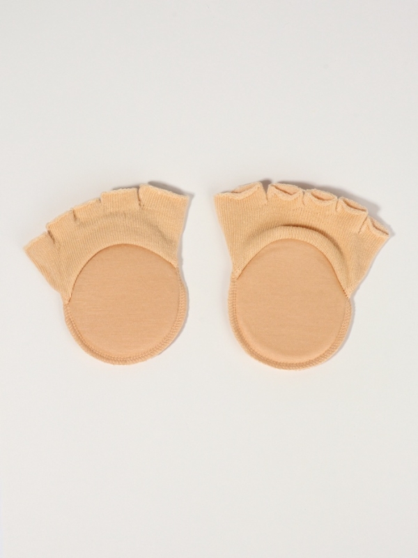 Полустельки с отрез пальцами 9,5*7*0,5см пара бамбук волокн,вискоза беж ОТ Полустельки с отрез пальцами 9,5*7*0,5см пара бамбук волокн,вискоза беж ОТ