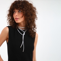 Пояс-шнурок женский, без пряжки, цвет серебристый Пояс-шнурок женский, без пряжки, цвет серебристый