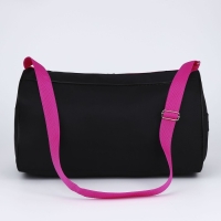 Сумка детская спортивная для девочки, наружный карман, 40х21х24 см, цвет чёрный Сумка детская спортивная для девочки, наружный карман, 40х21х24 см, цвет чёрный