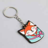 Брелок для ключей, значок, сувенир &laquo;Лисенок&raquo;, набор, 6,8 х 10,5 см.