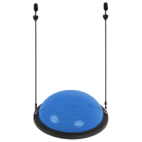 Полусфера BOSU гимнастическая ONLYTOP, с насосом, 55х25 см, цвет синий