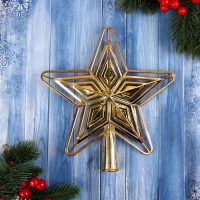Наконечник "Звезда круглоконечная" 20х19 см, золотисто-красный