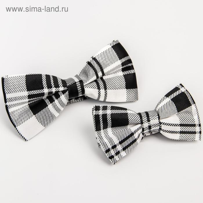 Галстук - бабочка для мальчика и папы &laquo;Набор для фотосессии&raquo;, 2 шт., цвет серый, M&B