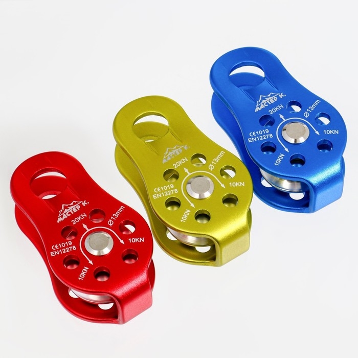 Блок-ролик, 4,4x8,2 см, 10-20 KN, микс Блок-ролик, 4,4x8,2 см, 10-20 KN, микс