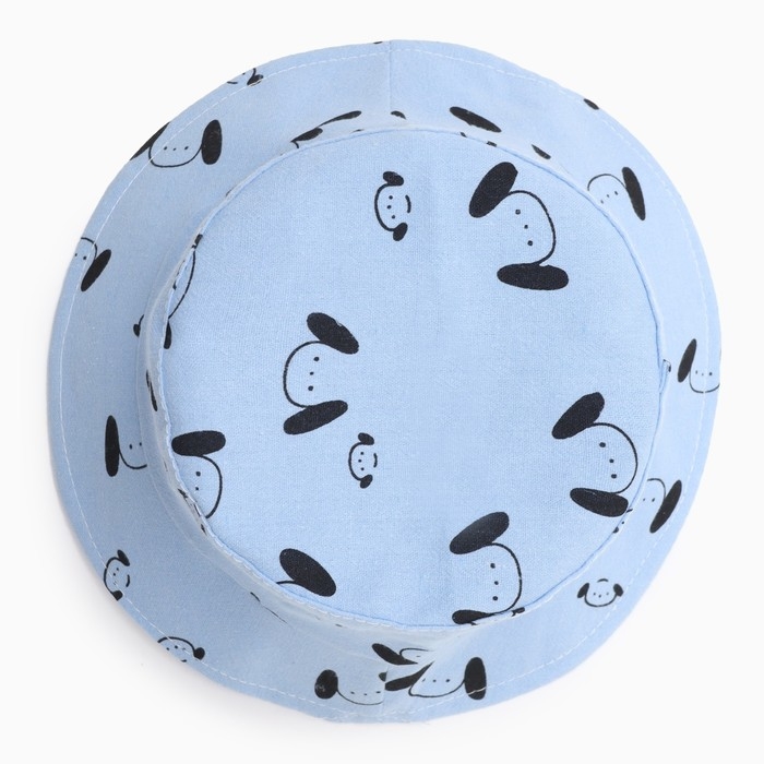 Панама детская "Мордочки" MINAKU, цв,голубой , р-р 48-50