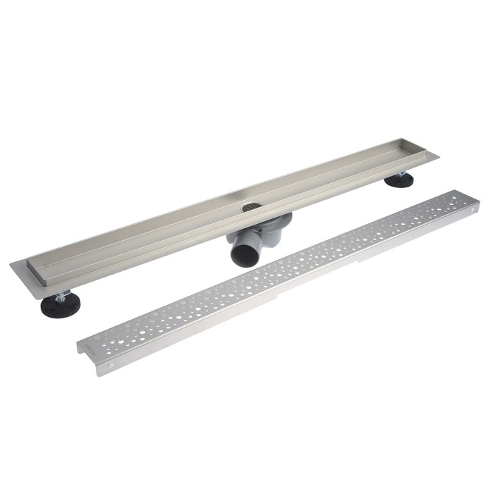 Трап линейный AFLORN AF20307-80, 800х70 мм, c флaнцeм своб. вращения 360°, нерж. сталь Трап линейный AFLORN AF20307-80, 800х70 мм, c флaнцeм своб. вращения 360°, нерж. сталь