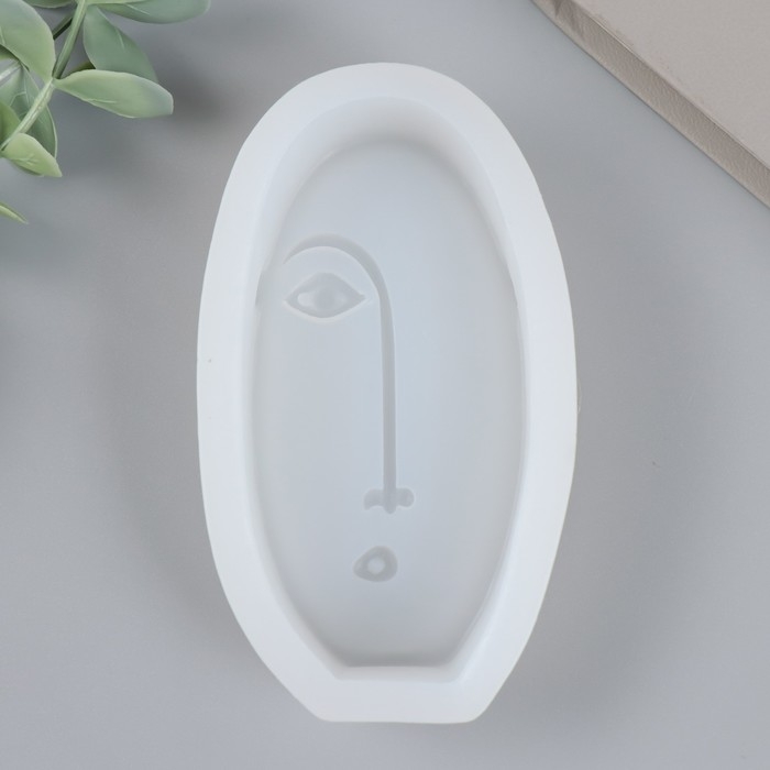 Молд силикон "Абстракция - овальное лицо" 11,5х6,6х3,2 см