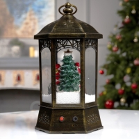 Светодиодная фигура «Фонарь с Дедом Морозом» 20 × 27 × 20 см, пластик, батарейки ААх3 (не в комплекте), USB, свечение белое Светодиодная фигура «Фонарь с Дедом Морозом» 20 × 27 × 20 см, пластик, батарейки ААх3 (не в комплекте), USB, свечение белое