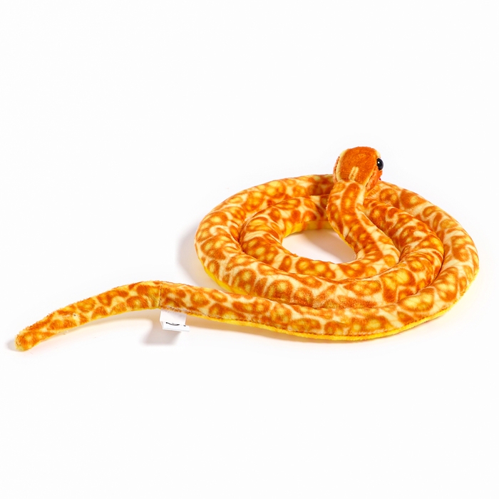 Мягкая игрушка «Змея», 108 см, цвет оранжевый, жёлтый Мягкая игрушка «Змея», 108 см, цвет оранжевый, жёлтый