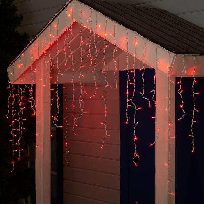 Гирлянда «Бахрома» 3 × 0.9 м, IP44, УМС, белая нить, 232 LED, свечение красное, 220 В Гирлянда «Бахрома» 3 × 0.9 м, IP44, УМС, белая нить, 232 LED, свечение красное, 220 В