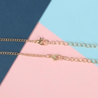 Кулоны &laquo;Неразлучники&raquo; корги и панда, цветные в золоте, 45 см