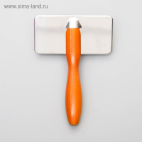 Пуходерка Пижон Premium с деревянной ручкой, с каплями