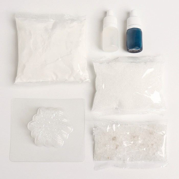 Бомбочки для ванн своими руками на новый год «Волшебная снежинка», новогодний набор для творчества Бомбочки для ванн своими руками на новый год «Волшебная снежинка», новогодний набор для творчества