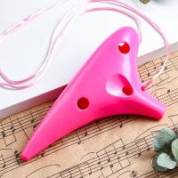 Окарина Music Life 12 отверстий, розовая, 17,5 х 9,5 х 4,5 см Окарина Music Life 12 отверстий, розовая, 17,5 х 9,5 х 4,5 см