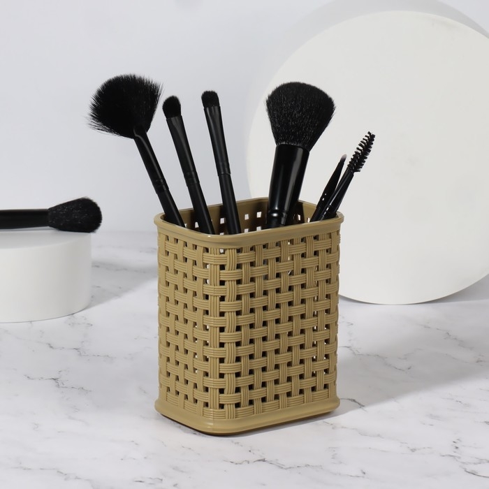 Органайзер - подставка для хранения маникюрных/косметических принадлежностей, 10 × 7 × 11 см, цвет МИКС Органайзер - подставка для хранения маникюрных/косметических принадлежностей, 10 × 7 × 11 см, цвет МИКС