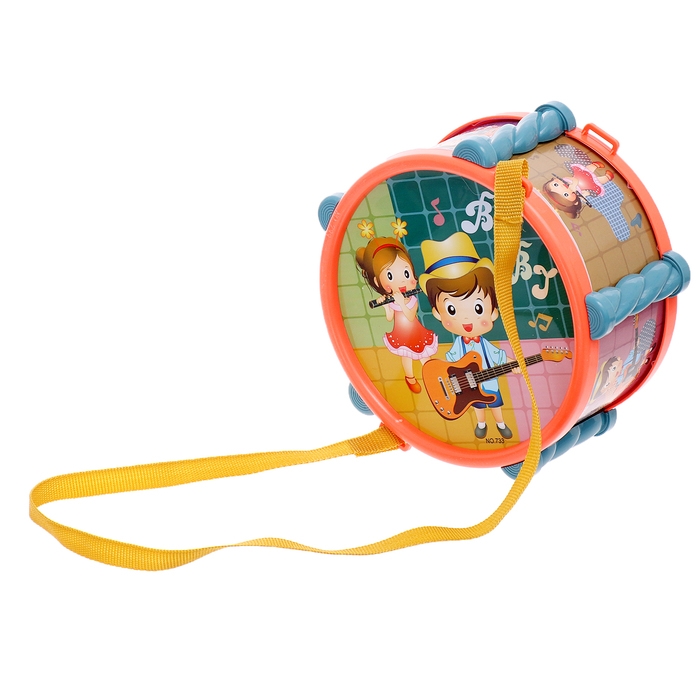 Барабан детский «Малышок», цвета МИКС Барабан детский «Малышок», цвета МИКС